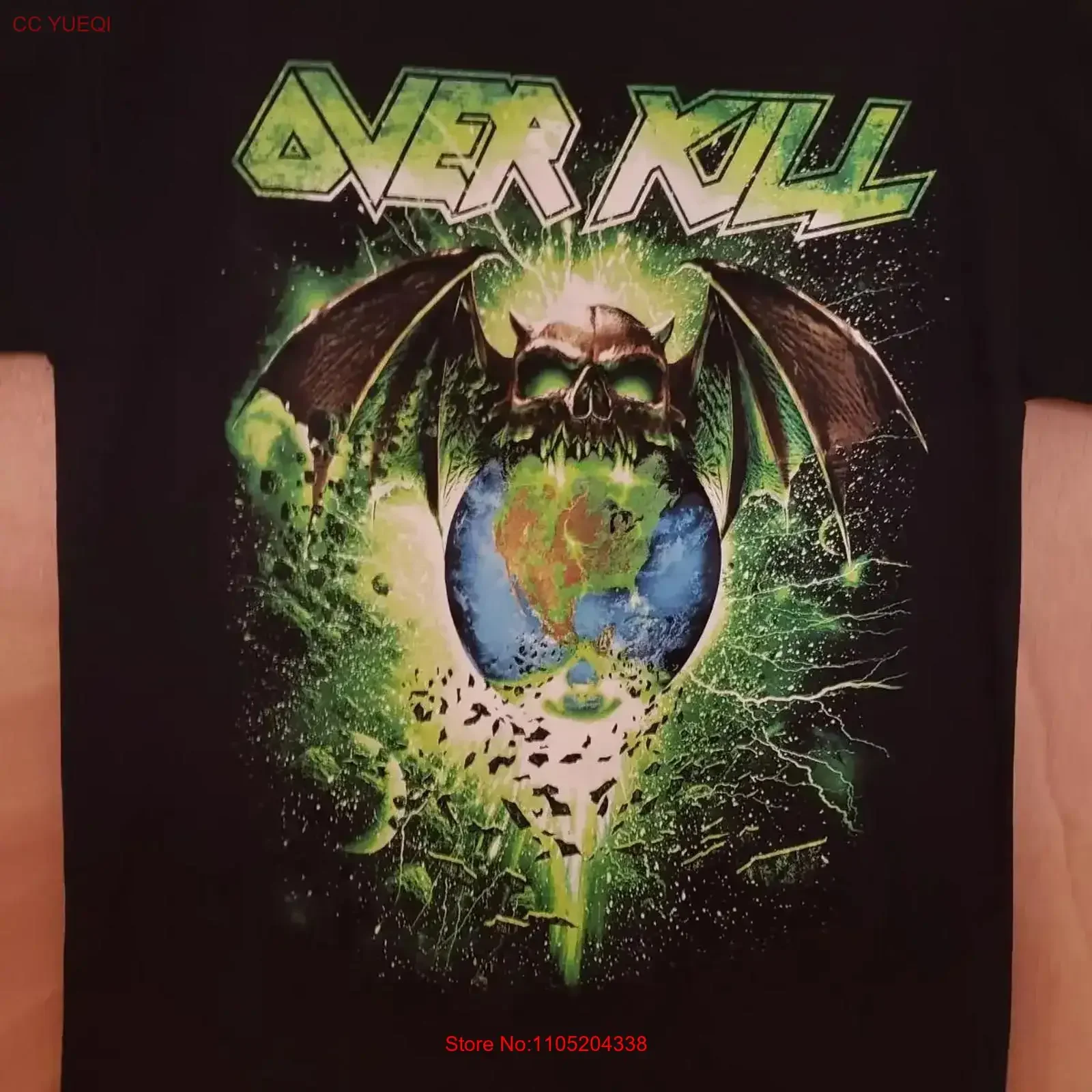 Rotten to the Core Overkill Band Black T Shirt Cotton S 5XL PL14 vintage Washed Soft Top For Everyday Wear Slightly Comfortable