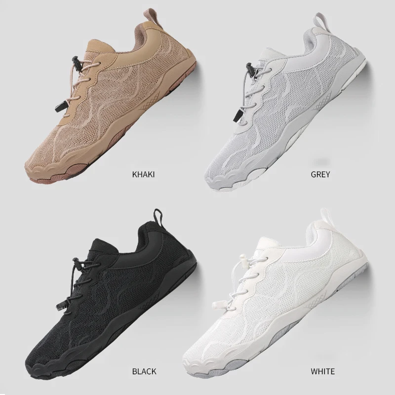 

New Unisex Wider Shoes Breathable Mesh Men Barefoot Wide-toed Shoes Brand Flats Soft Zero Drop Sole Wider Toe Sneakes Large Size