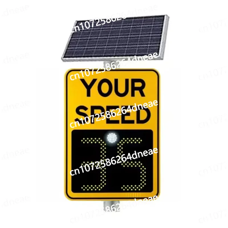 

Aluminum shell solar speed screen radar induction speed meter prompt plate interval speed measurement