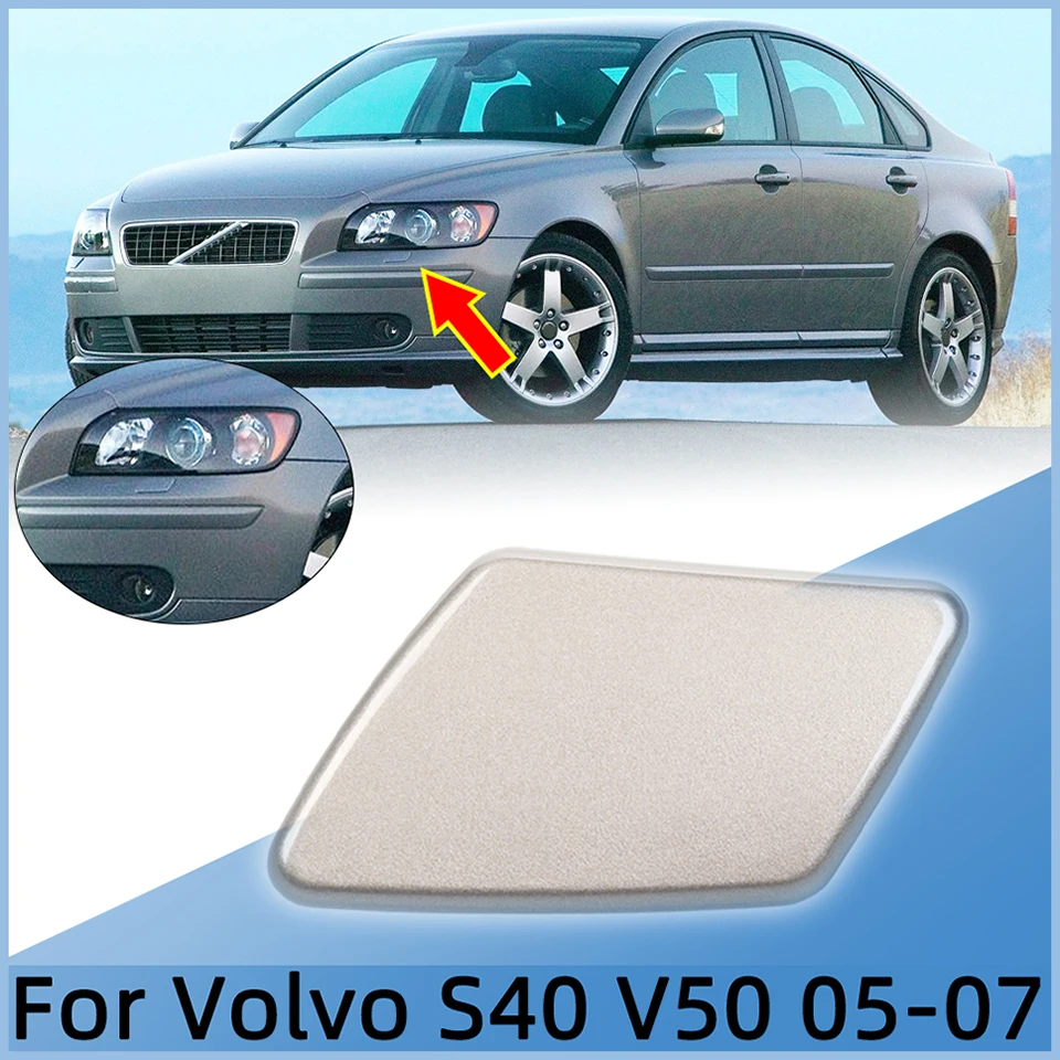 

Auto Part Front Bumper Headlight Washer Cover Headlamp Jet Spray Nozzle Cap For VOLVO S40 V50 2005 2006 2007 39991798 39991799