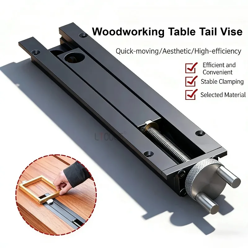 Woodworking Table Tail Vise Manual Adjustable Limiter Durable Carpenter Tool Cutting Wooden Boards Assist In Positioning Board