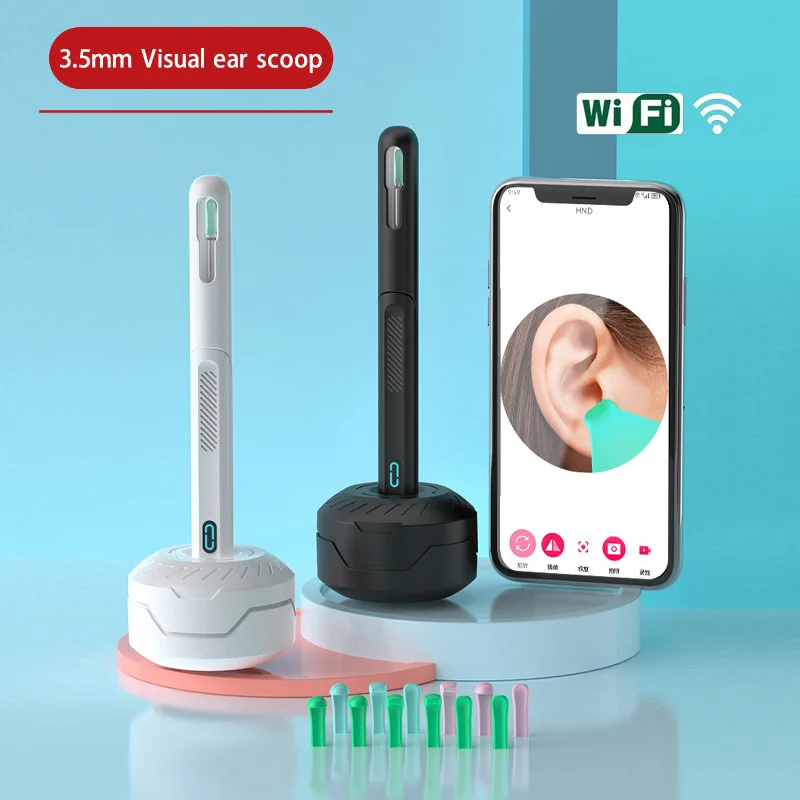 

New Intelligent Ear Canal Inspection 3.6mm Wifi Visual Ear Pick Endoscope More Safer And Convenience For Children