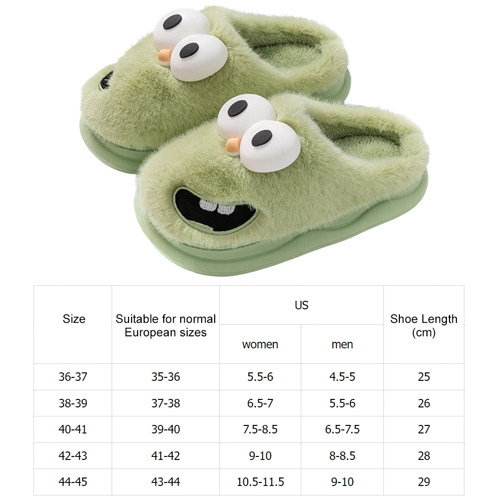 كبير العينين الكلب نعال قماش الحرارية جرو النعال مريحة غامض شباشب بصور حيوانات فروي مغلق تو النعال لخريف شتاء