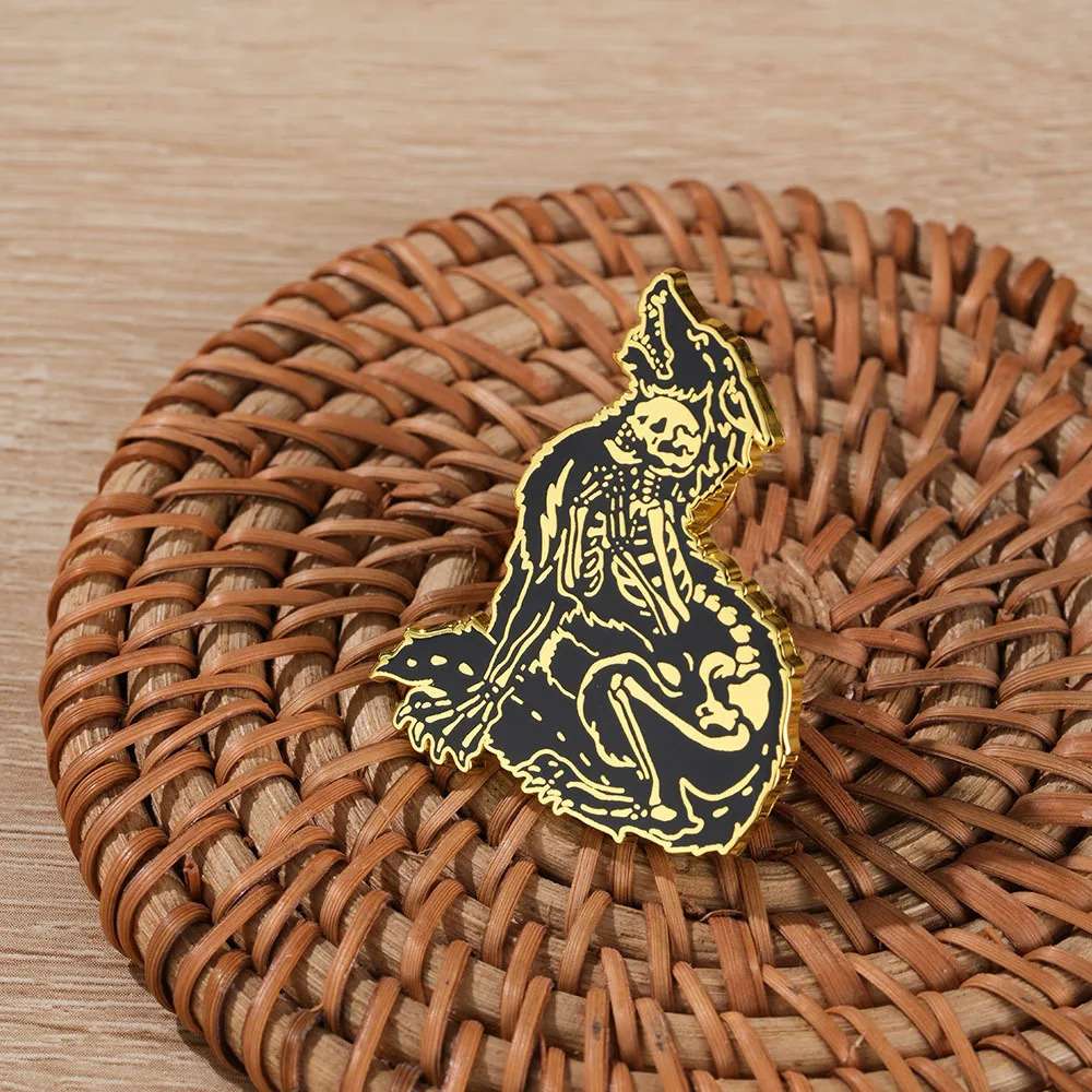 Cthulhu Leuchtturm Oktopus Cosplay Abzeichen Anime Cerberus Pin Gotischer Wolf Schädel Eulen Halloween Pin Jirai Kei Kostüm-Requisiten – Detail 10