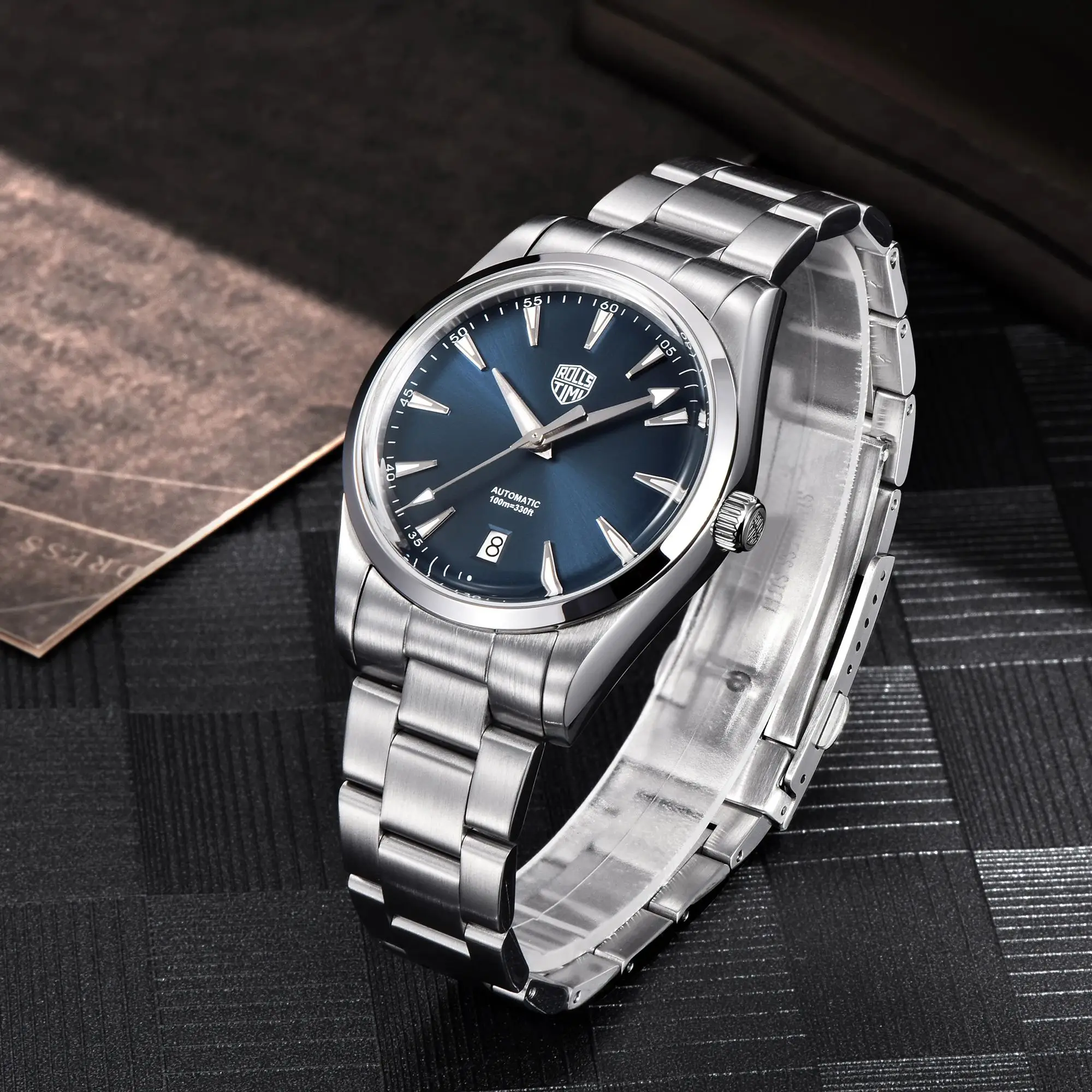 Rollstimi 2024 New Mens Watches 39MM Luxury Automatic Watch For Men Japan NH35A Mechanical Watch Men AR Coating Sapphire crystal