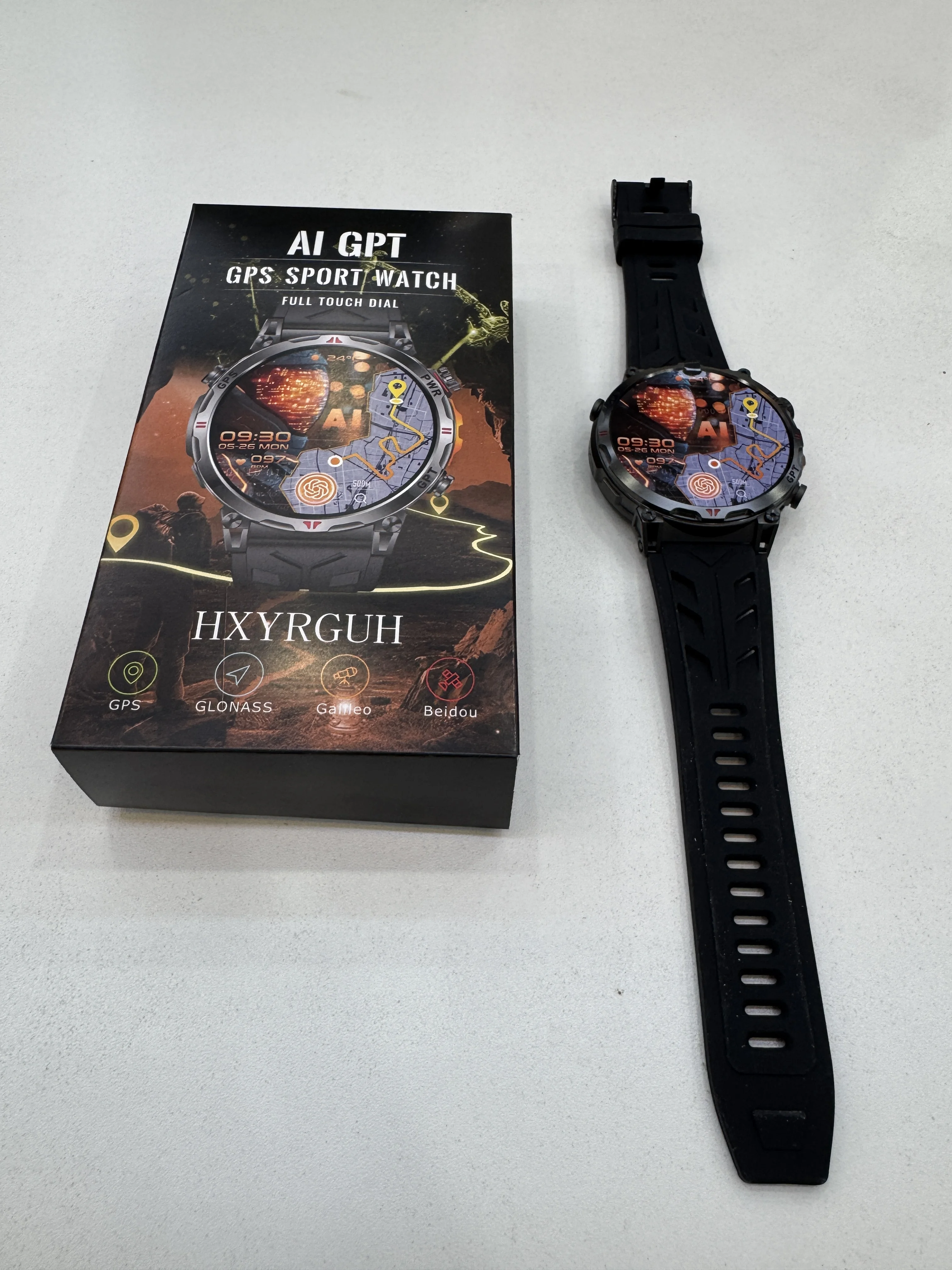 2025 في الهواء الطلق العسكرية لتحديد المواقع ساعة ذكية المدمج في ثنائي النطاق نظام تحديد المواقع البوصلة مقياس الارتفاع الدردشة GPT 5ATM مقاوم للماء الرياضة Smartwatch الرجال