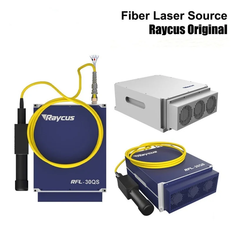 Original Raycus Fiber Laser Source Pulse Continuous 20W 30W 50W 70W 100W QA QB QE QS for Engraving Marking Machine RFL20QE/30QB