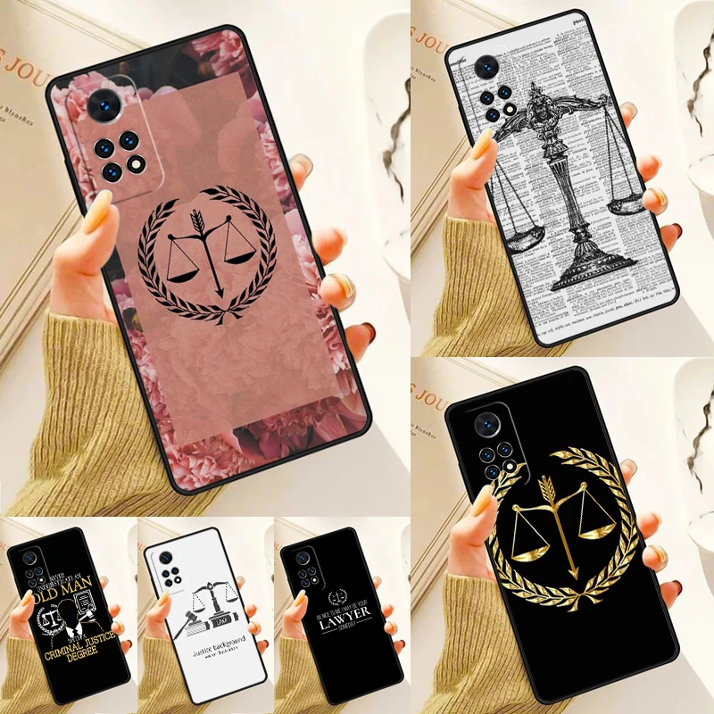 Law Lawyer Judge Justice Case For Samsung Galaxy S24 Plus S23 S20 S21FE Lite S22 Ultra Note 20 S8 S9 S10 Phone Coque