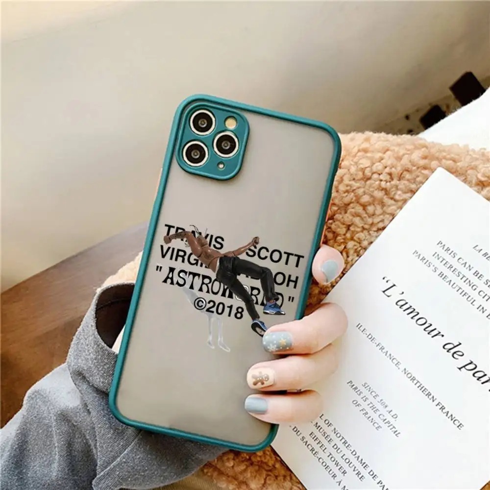 الفاخرة ترافيس سكوت الصبار جاك قضية الهاتف آيفون 16 15 14 11 12 13 برو ماكس X XS شفافة ماتي غطاء