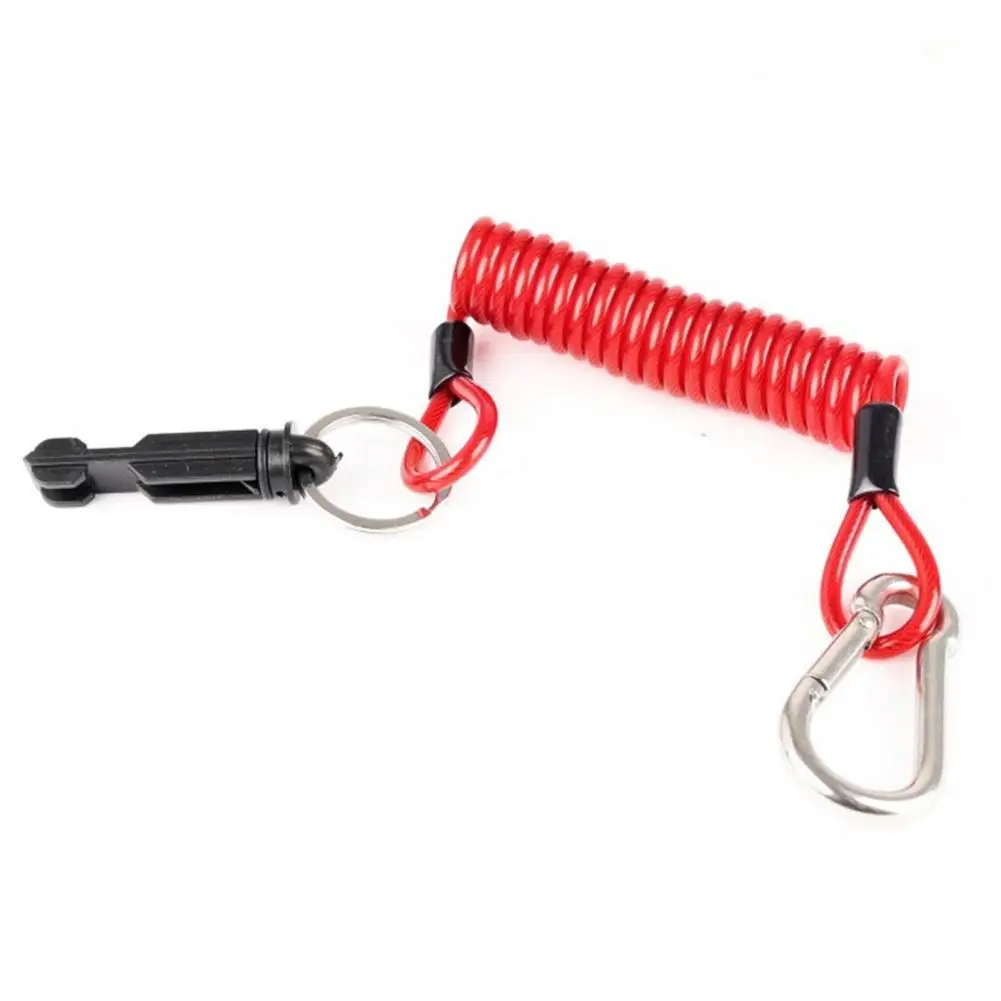 4FT/6FT Trailer Breakaway Cable 4mm Spring Brake Disconnect Wire Nylon Pin 12V DC Towing Safety Cable for RV Brake Controller