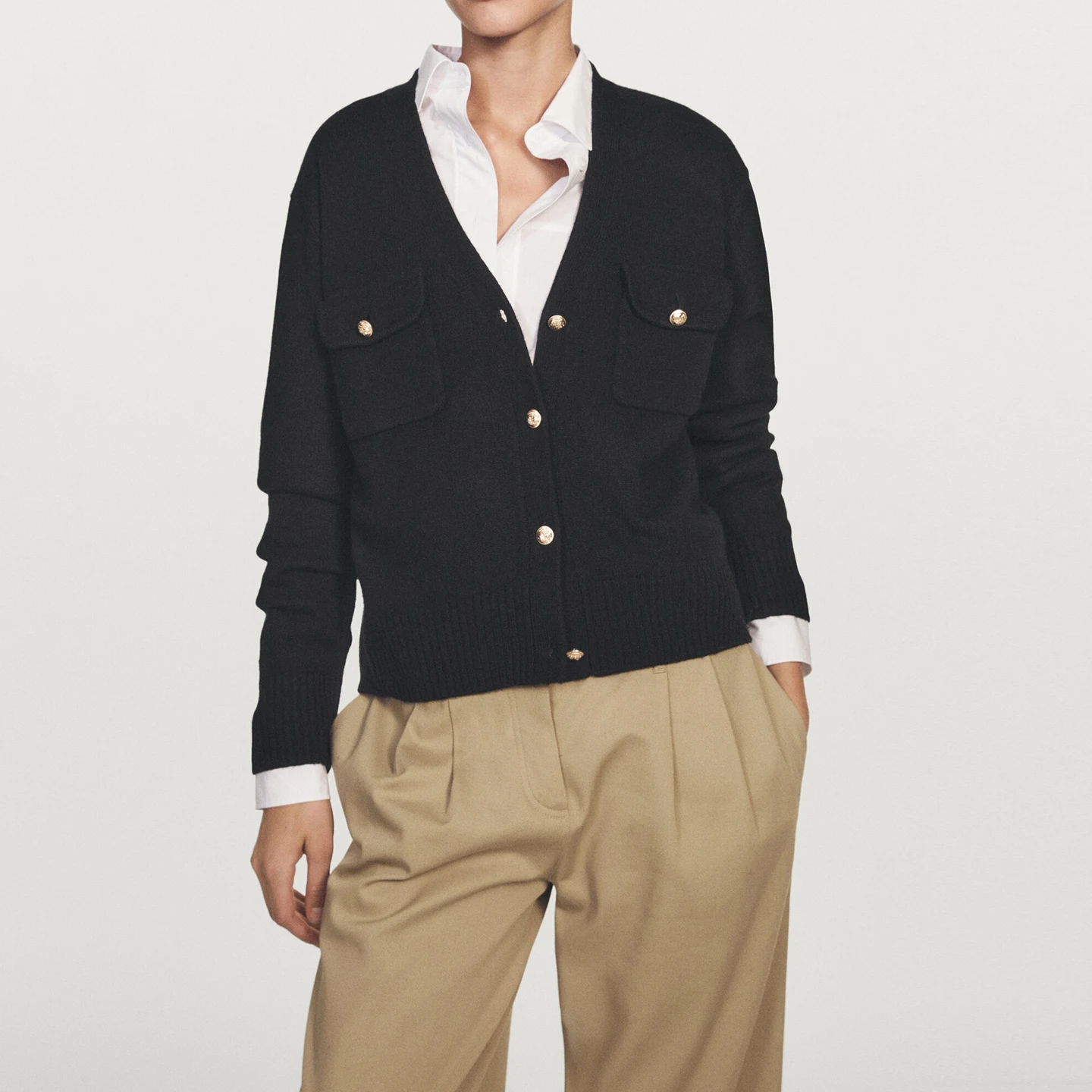 Casual Versatile V-Ne Knitted Open Cardigan Women's Sle Autumn 2025 New Arrival Faion Retro All-Match Ladies Sweater