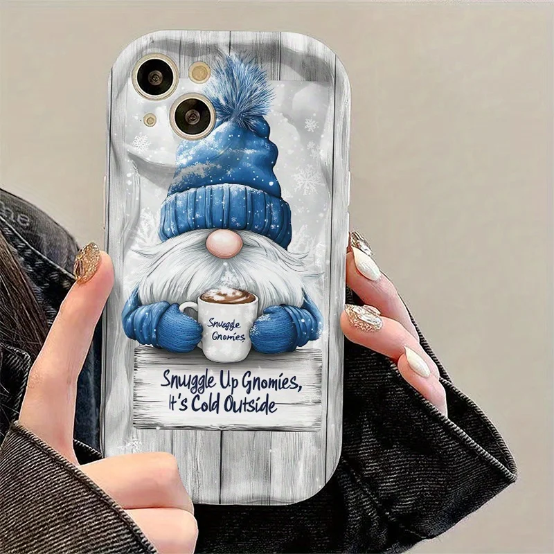 Blue Santa Claus Glossy Phone Case For Samsung Galaxy S26 S24 S25 S23 Ultra Plus A56 A57 A55 A37 A36 A06 A07 A15 A17 A27 Cover