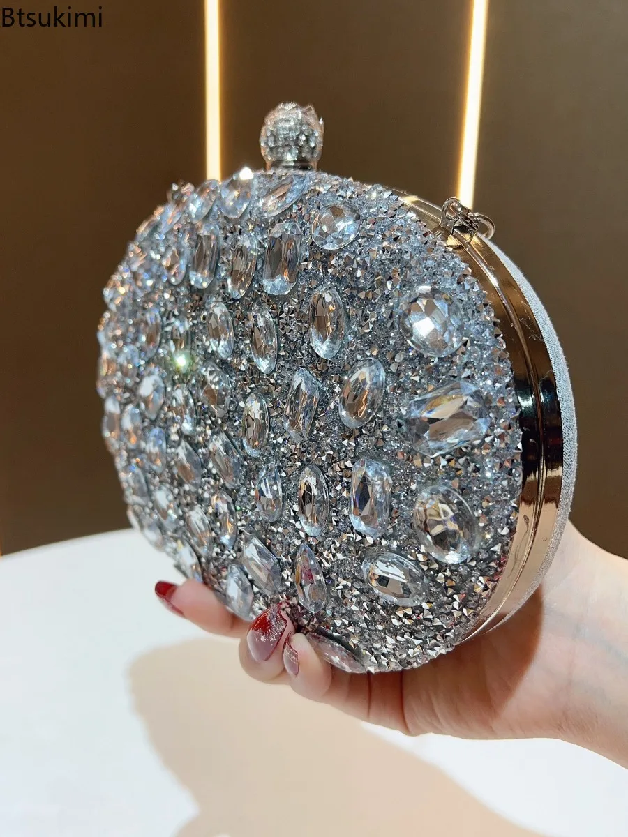Bling Bags for Women Wedding Clutch Bag Party Purses and Handbags Women's Evening Bag Luxury Diamond Design Chain Shoulder Bags