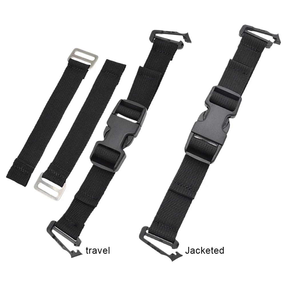 Backmount Fixed Strap Diving Backplate Strap Quick Release BCD Sidemount Buckle BCD Tank Strap for Underwater Equipment