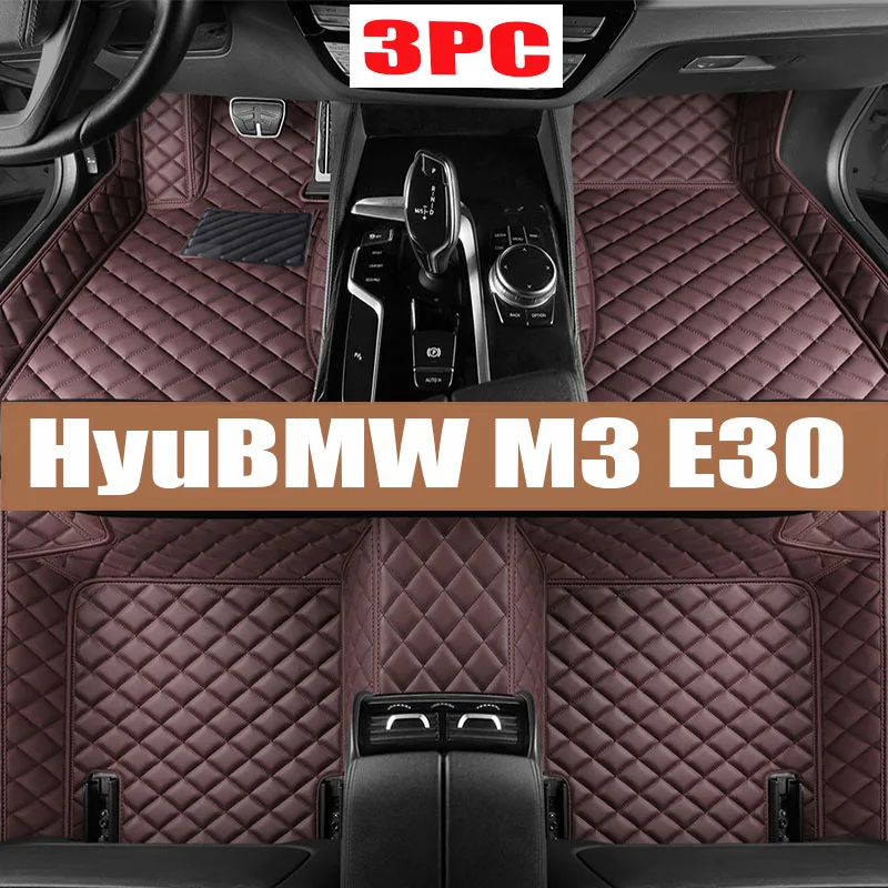 

Car Floor Mat For BMW M3 E30 1986~1991 5 Seats Coupé Leather Floor Mats Carpet Protector Mud Car Accessories Interior