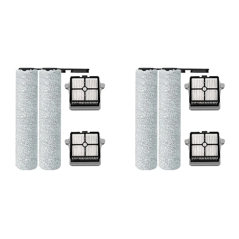 

2025-4X For Tineco Floor ONE S6/S6PRO Cordless Wet Dry Floor Washer Vacuum Cleaner HEPA Filters And Brush Roller Set