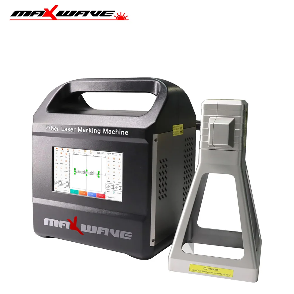 Mini Portable Fiber Laser Marker Fiber Handheld Laser Marking Engraving Machine For Metal Plastic Tyre 20w 30w 50w