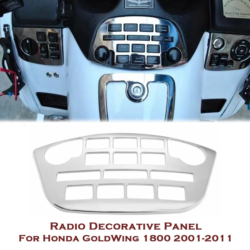 

radio decorative panel Chrome Fairing Control Accent for Honda Gold Wing GL1800 2001-2011