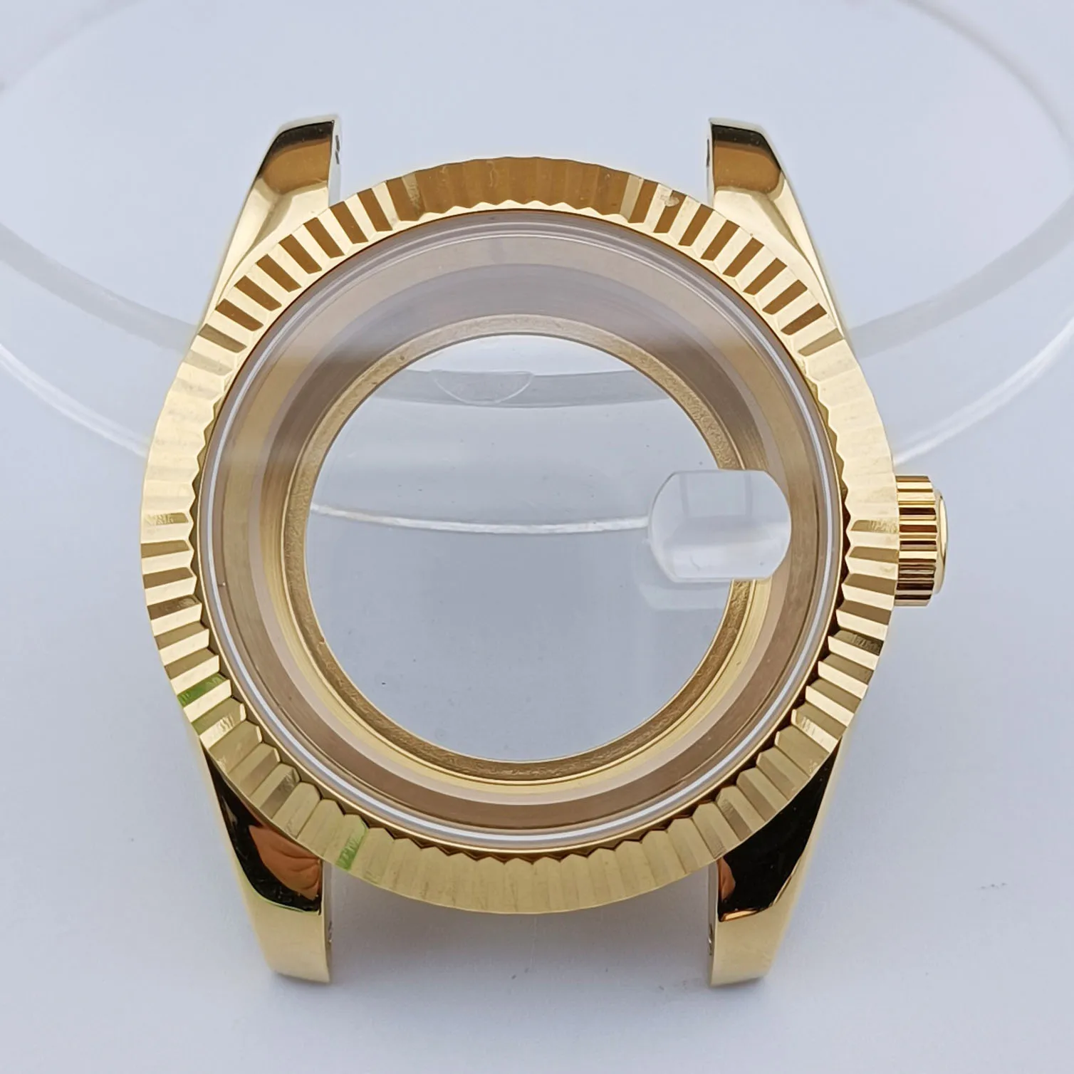 40-mm-Gehäuse in Silber/Gold/Roségold, geeignet für Miyota8285-Uhrwerk, Uhrengehäuse-Zubehör, Edelstahl-Armbandgehäuse – Detail 10