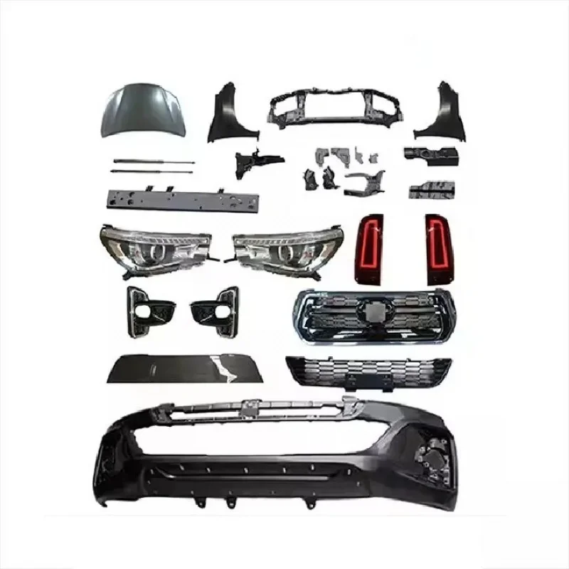

Best Sale VIGO 2005-2014 Body Parts Plastic Front Bumper Rear Diffuser Grill Muffler Accessories ROCCO 2018 Change