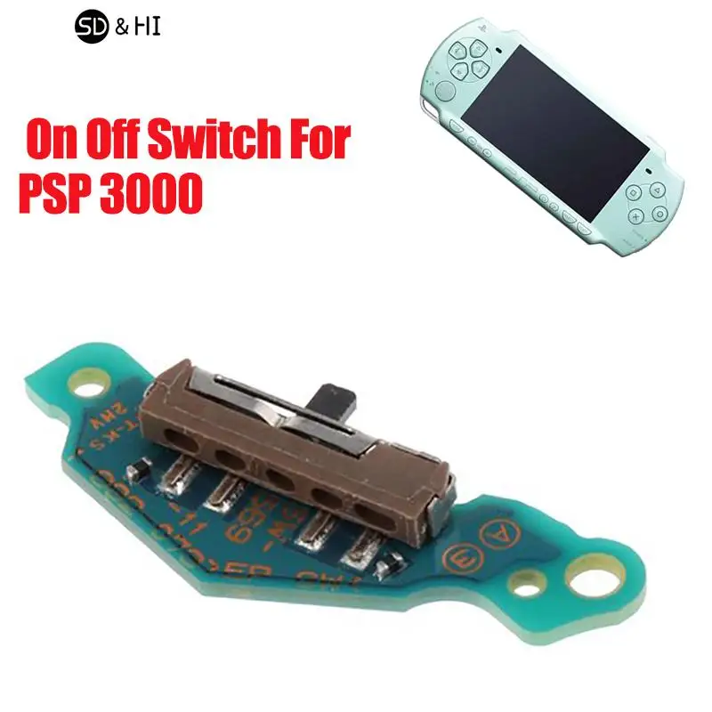 25*10*3mm Slim PSP 2000 Power Switch Circuit Board With Power Switch Button 1 Pc