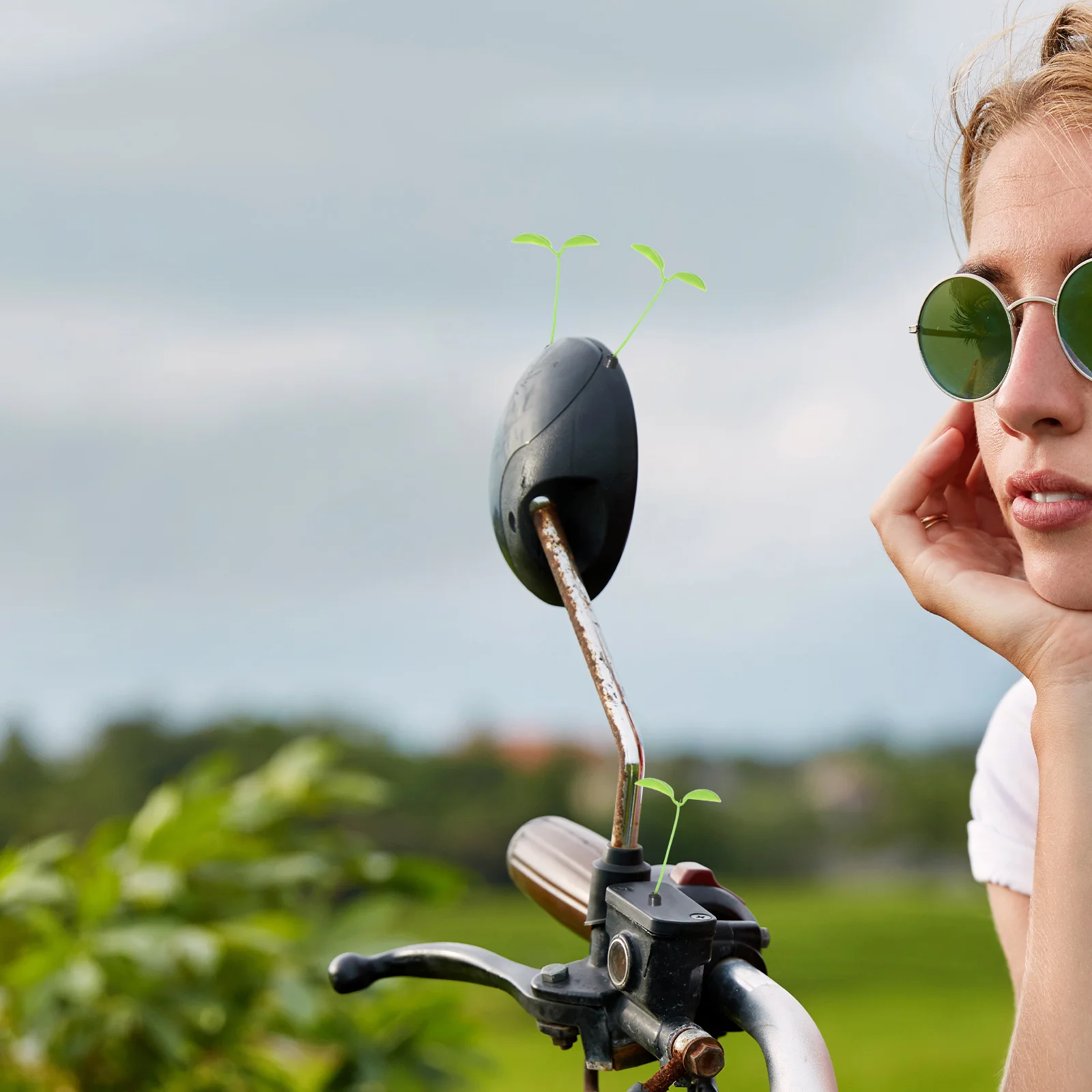 

5 шт., украшение для электромобиля, ростка, креативное украшение для приборной панели автомобиля, универсальное, прочное, простой в установке, на открытом воздухе