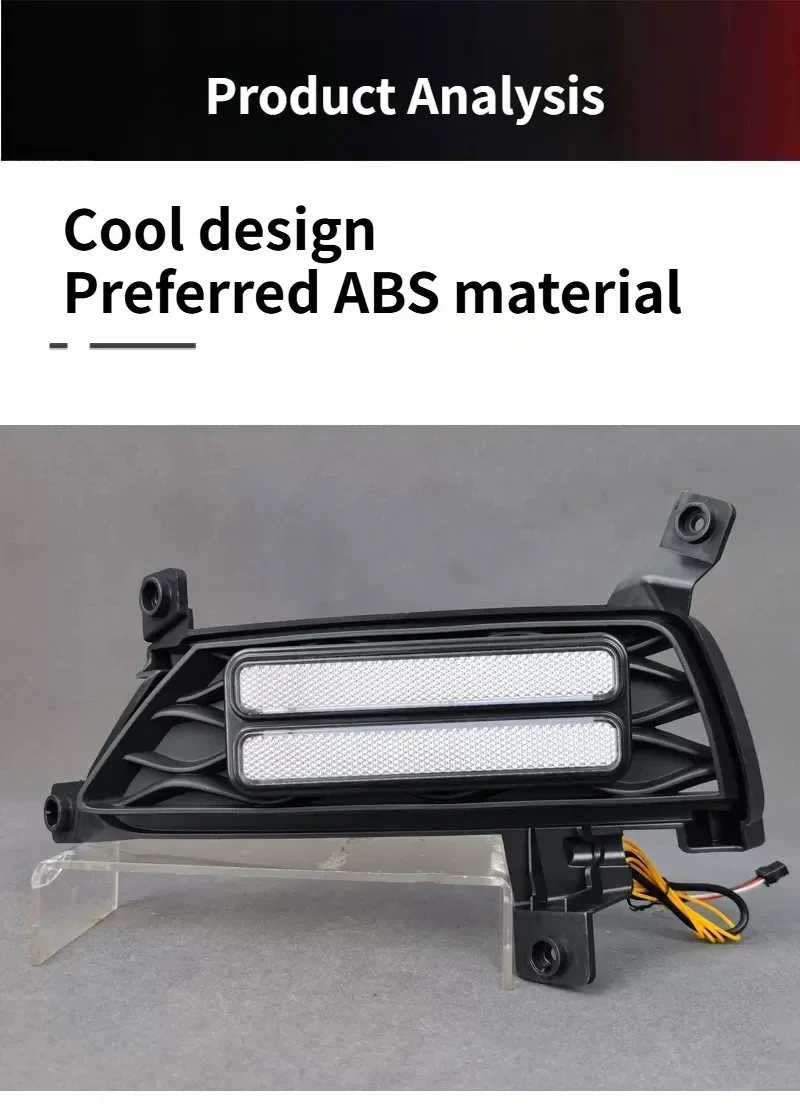 DRL For MG ZS 2017 2018 2019 2020 Car Led Daytime Running Lights Front Fog Lights Modified Driving Dynamic Turn Signal Lamp detail image 5