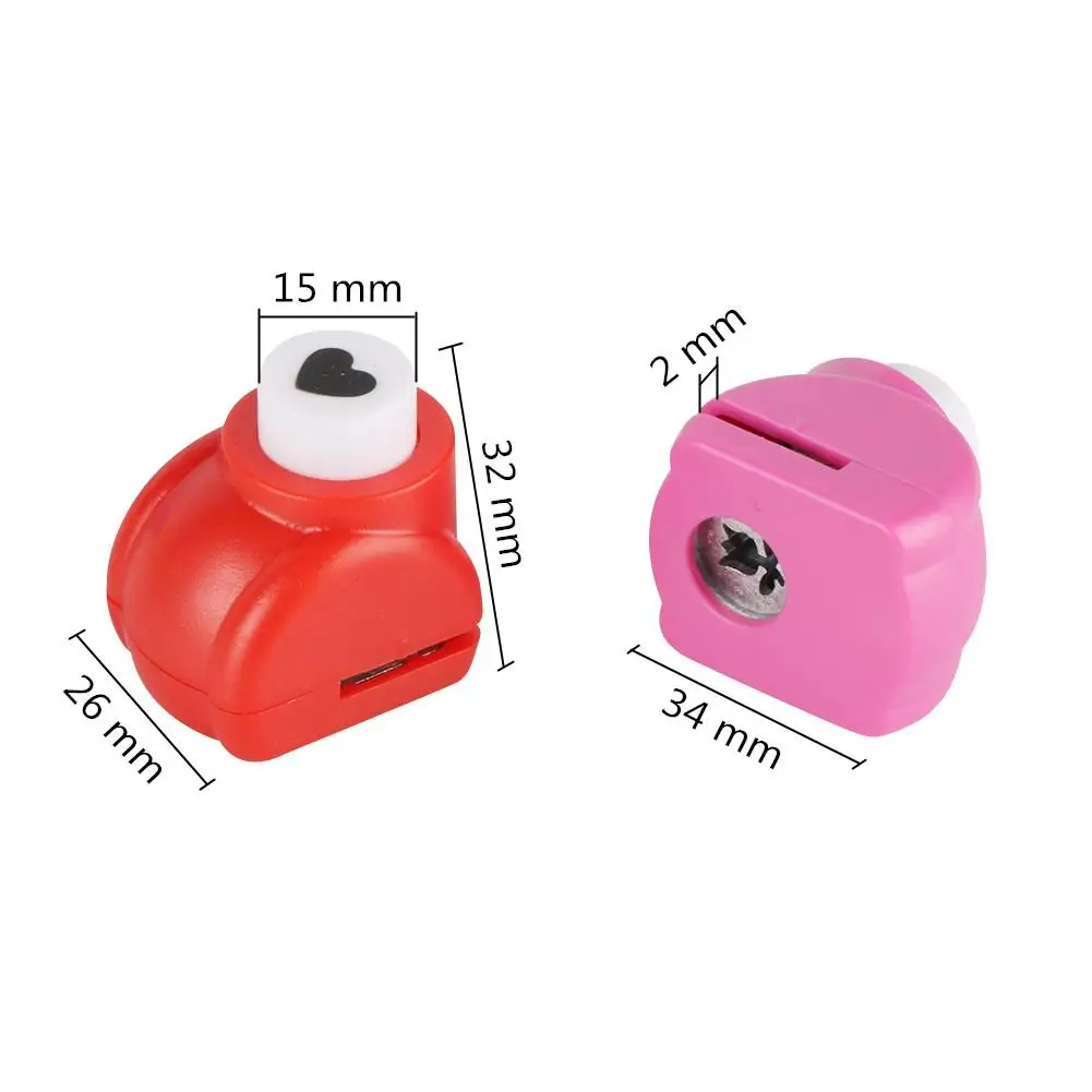 1pc Mini Small And Cute Paper Embosser, Heart-shaped  Punch, Handmade DIY Portable Love Shape Paper Art Paper Manual Punch