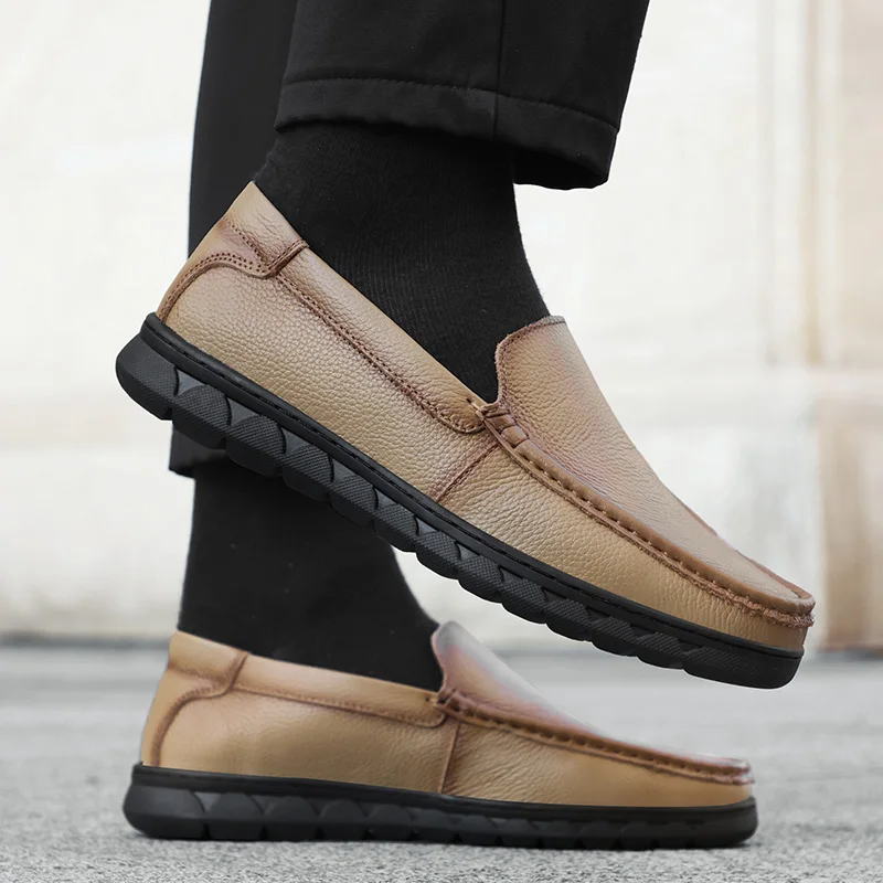 

Men's flat shoes Comfortable retro gentleman style business Adult suit Leisure Party Daily lightweight shoes New Hot selling