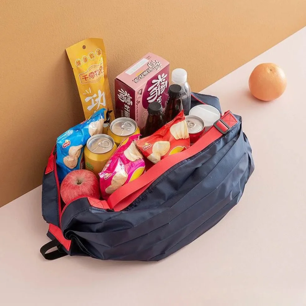 

Large Capacity Foldable Shopping Bag, Portable Travel Bag, Portable Storage Bag, One Shoulder Backpack, Organizing Bag