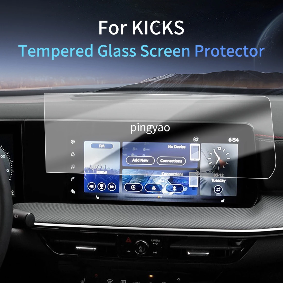 

Car Sticker Screen Protector Navigation Display Tempered Glass Protective Film Car Accessories Vehicle For24 Produced KICKS