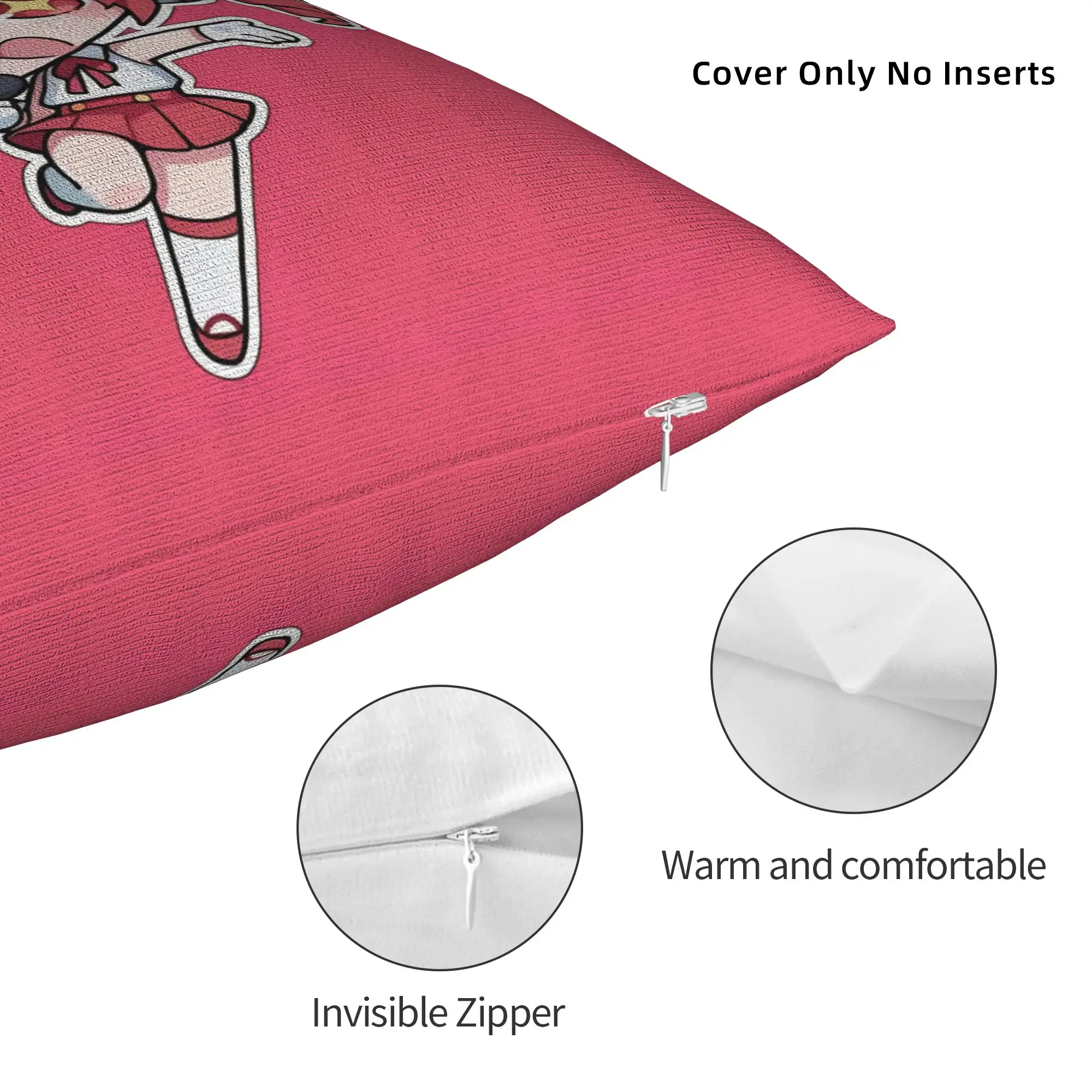 Printed Kasanes Virtual Singer Tetoes Pillowcase Polyester Cushion Cover Decoration Cartoon Cute Pillow Case Cover Home Square