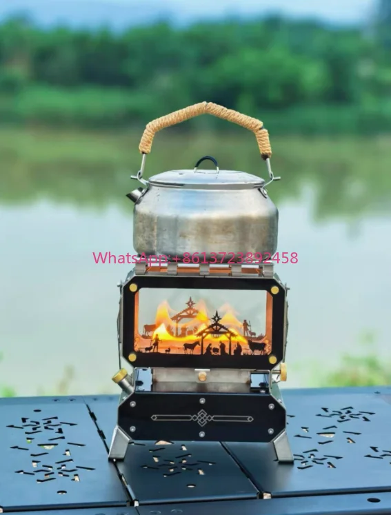 The stylish mini stove can be used for boiling water and making fire while camping outdoors.