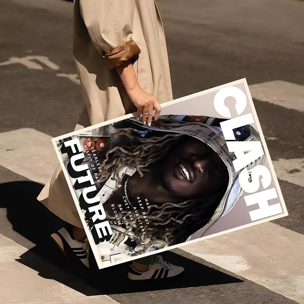 المستقبل الهيب هوب مغني الراب الكلاسيكية أنيمي المشارك للماء ورقة ملصق مقهى بار غرفة جدار ديكور #4