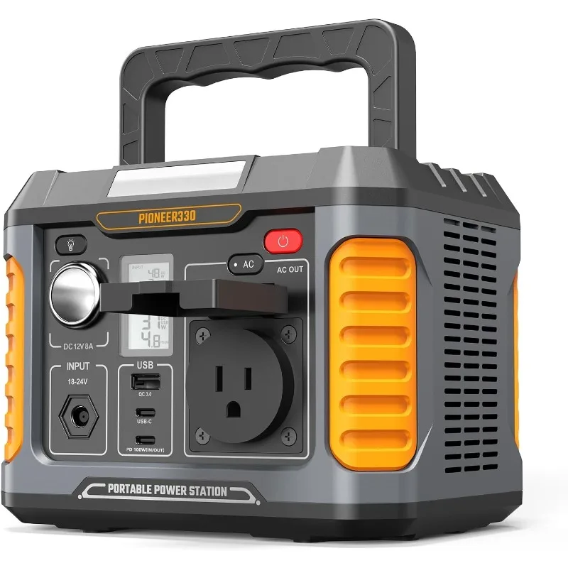

Portable Power Station, 330W(660W Peak) Solar Generator, 288Wh Solar Power Bank 120V Pure Sine Wave AC Outlet, 78000mAh Ba