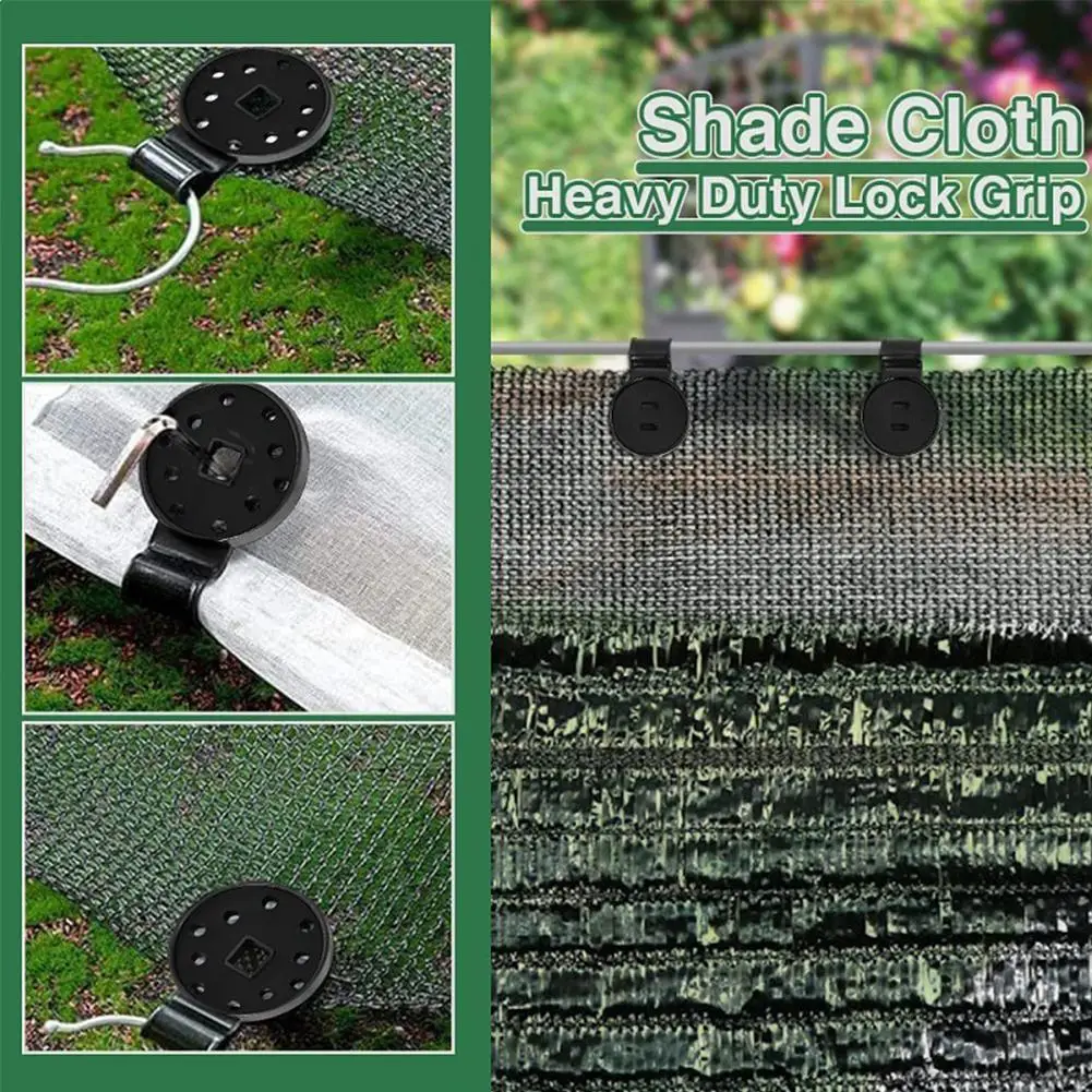 10-30 pz Heavy Duty Lock Grip Clip di Plastica Serra Ombra Panno Fix Morsetto Tarp Pinze Recinzione Tessuto Pinze per Rete da giardino