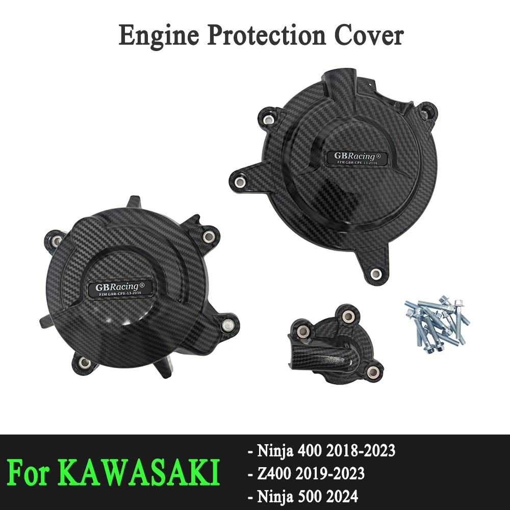 Juego de fundas protectoras para motor de motocicleta Ninja 400, funda para Kawasaki NINJA 400 2018-2023 Ninja 500 2024 2025 Z400 2019-2023