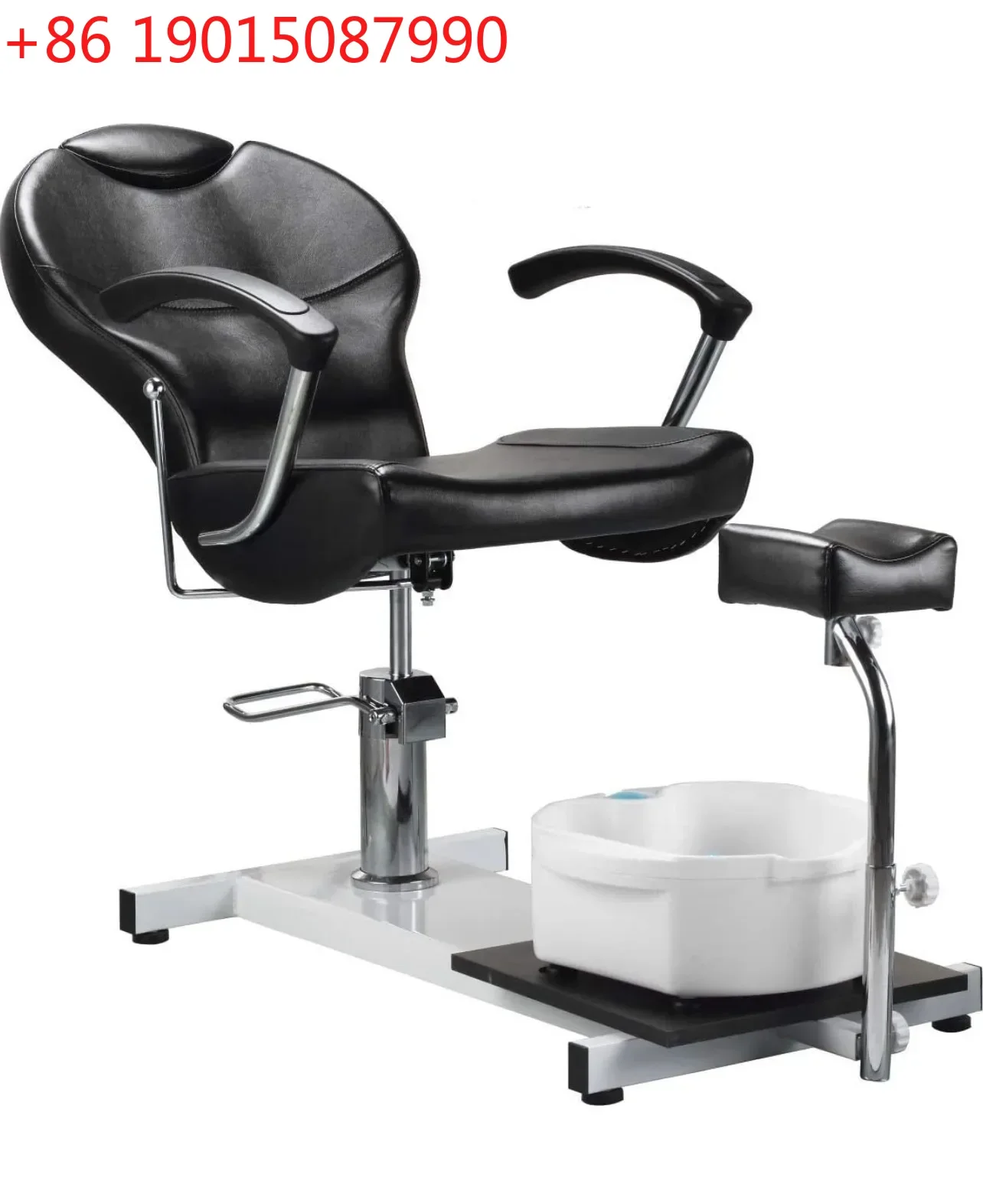Simple Retro Beauty Salon Pedicure Barber Foot Bath Chair with Foot Bath Beauty Salon Furniture