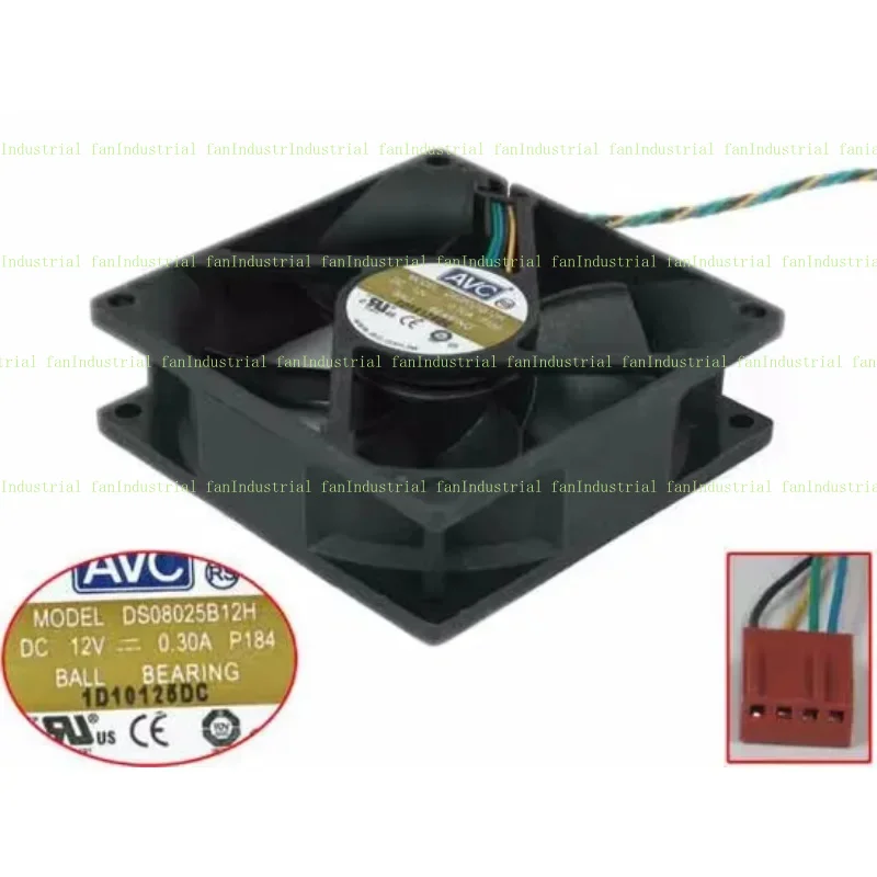 AVC DS08025B12H P184 Серверный охлаждающий вентилятор 12 В 0,30 А 80X80X25 мм