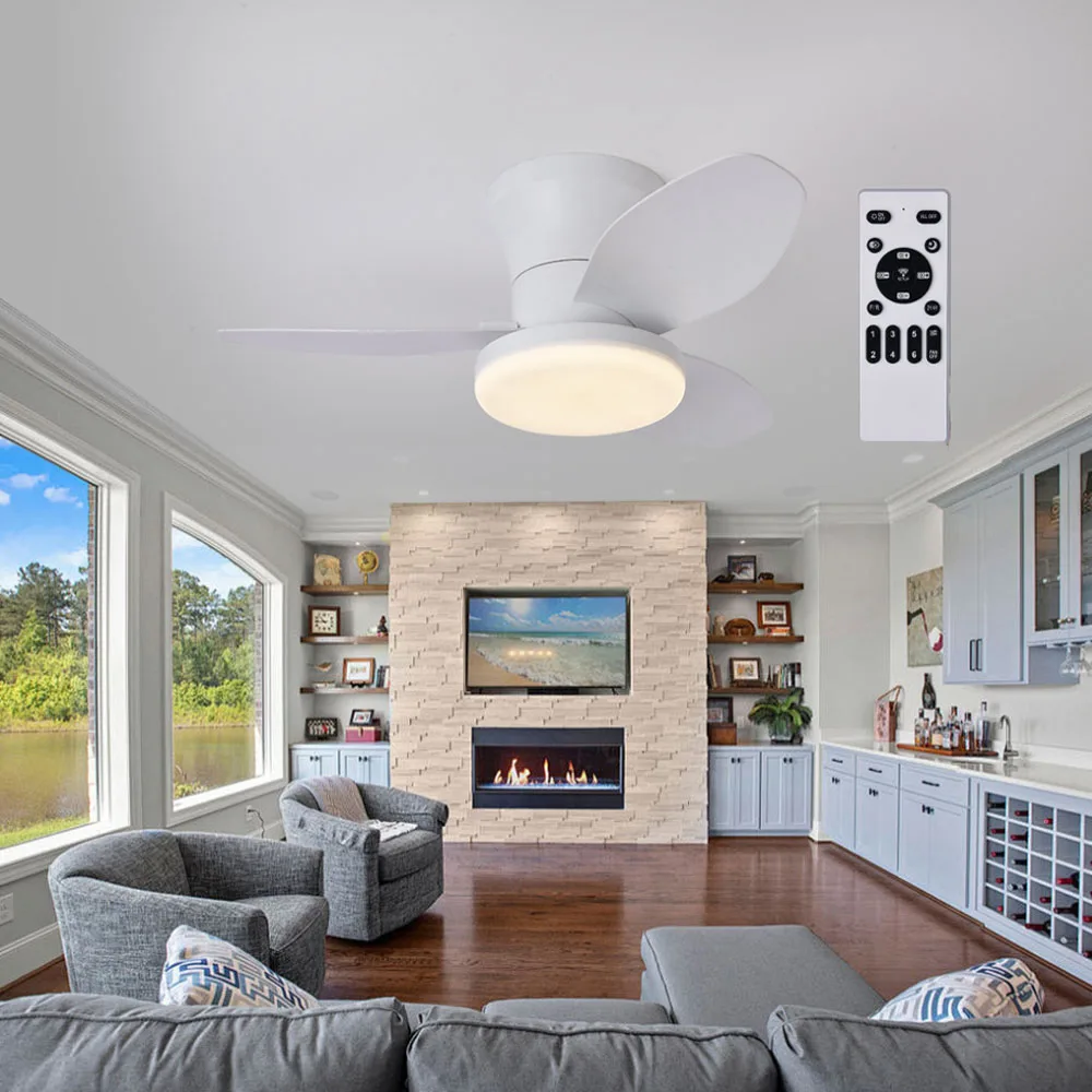 

3-лопастная потолочная лампа для гостиной, столовой, кабинета, офиса. Спальня в скандинавском стиле, лампа с потолочным вентилятором.