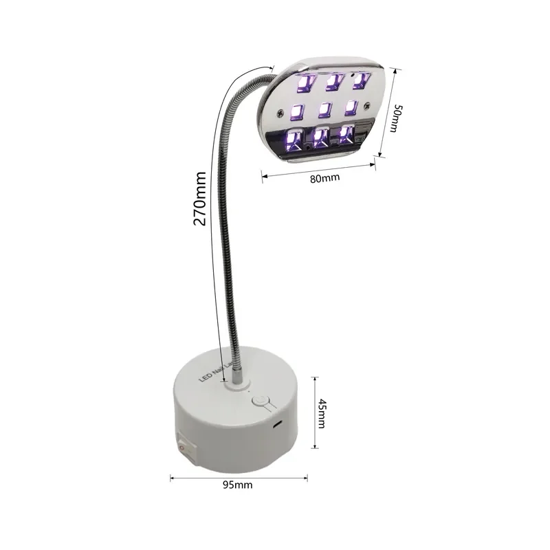 Cross-border Manicure Lamp, Power Storage Desktop Nail Sticker Quick-drying Setting 89 Yuan