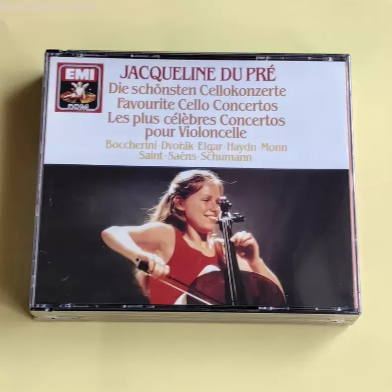 

Du Pré's Classic Cello Concerto Collection, 3 CDs .Suitable for Classical Music Lovers To Collect West German Version Music Gift