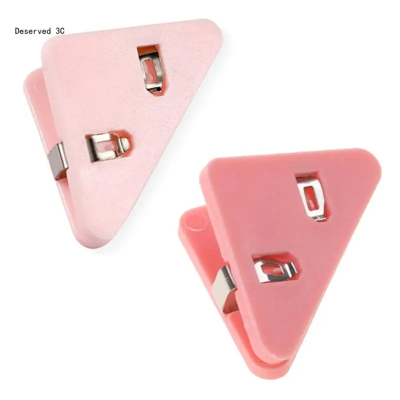 Durable Corner Paper Clamp Triangular Clip for Student Teacher Gifts