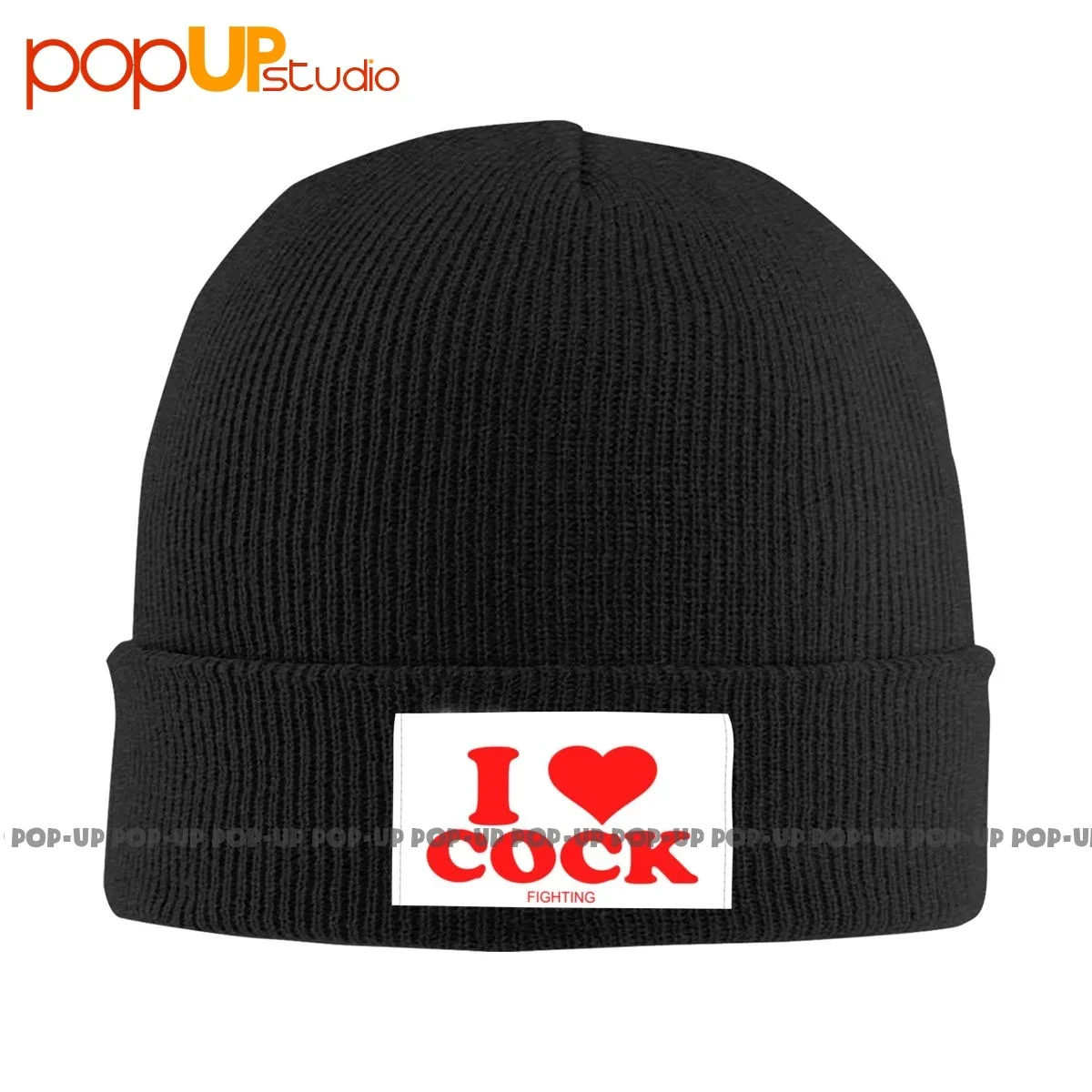 

I Love Cock... Fighting Funny Knitted Hat Beanies Cap