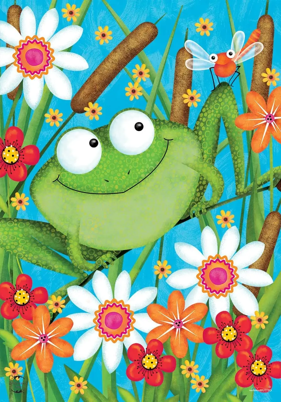 Briarwood Lane Froggy Fun Summer Garden Flag IIE DDI GGX
