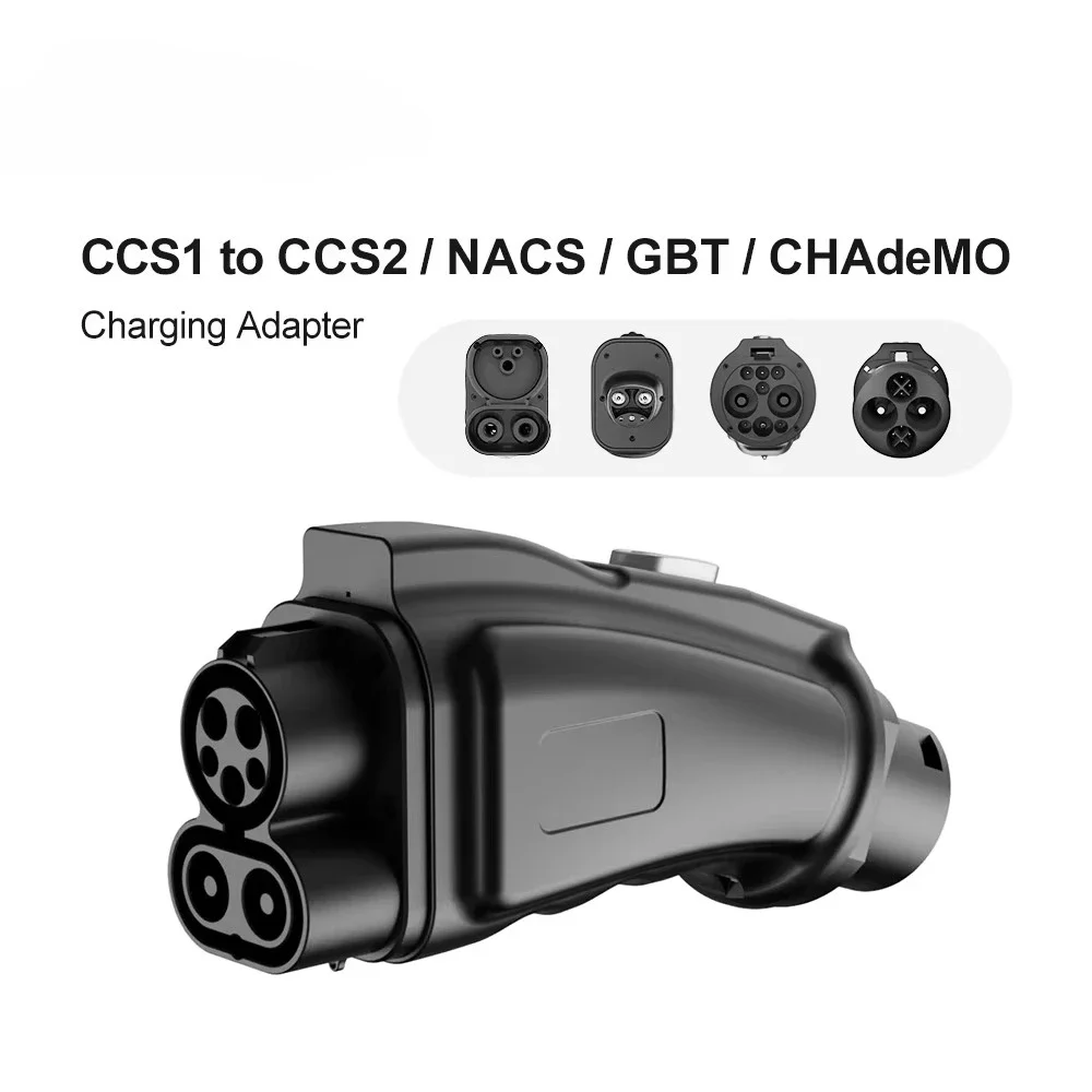 CCS1 to CCS2 DC adapter for electric vehicle charging stations