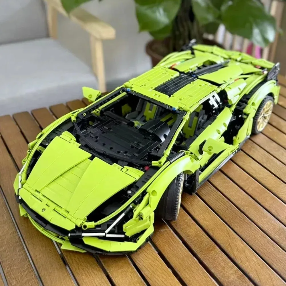 3696-teiliges Premium-Sportwagen-Modell-Set – herausforderndes Bausteine-Puzzlespielzeug, ideales Geschenk für Männer und Jungen