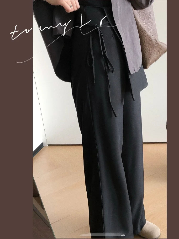 

High Waist Straight Leg Pants And Skirt Set Women's Spring Summer Faion Design Casual Pants plus Size Office Sle Knitted