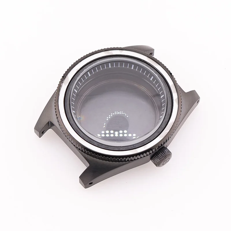 

62Mas Men's Mechanical Watch Case 40mm Stainless Steel with Mineral Glass for NH35 NH36 Automatic Movement Mod Watch Parts