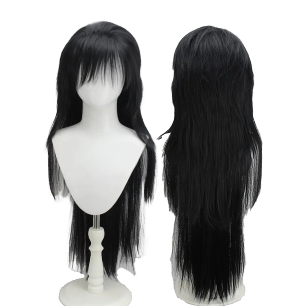FF7 Vincent Valentine Cosplay Wig - Final Fantasy 7 Black Long Straight Hair